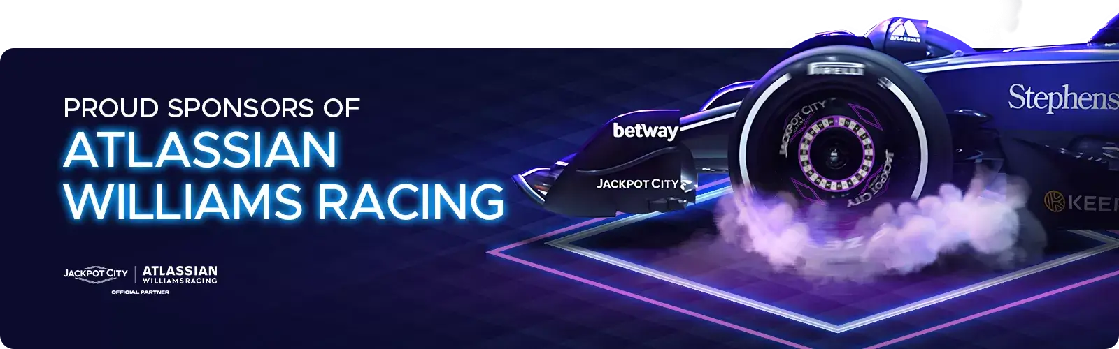 Proud sponsor of Atlassian Williams Racing